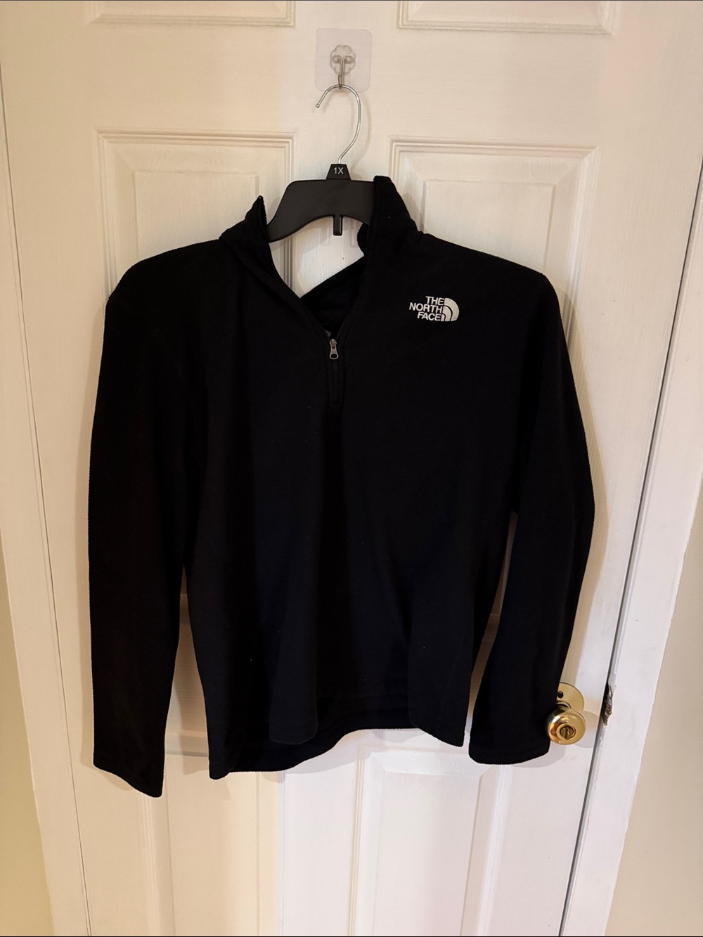 The North Face Black 1/4 Zip Fleece Pullover